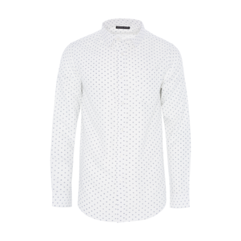 Long sleeve all over printed shirt - MSH PB475GEO