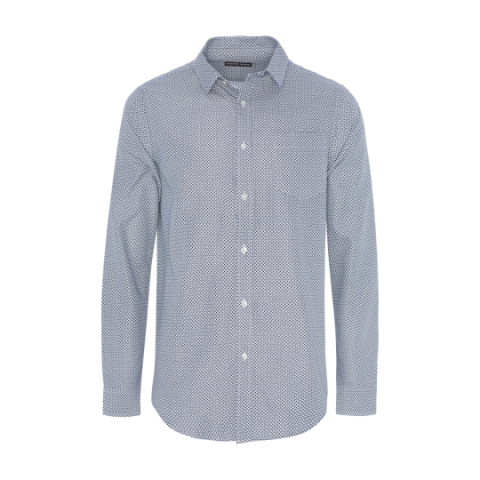 Long sleeve all over printed shirt - MSH PB475HEXAGON