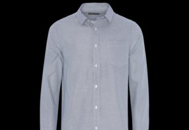 Long sleeve all over printed shirt - MSH PB475HEXAGON