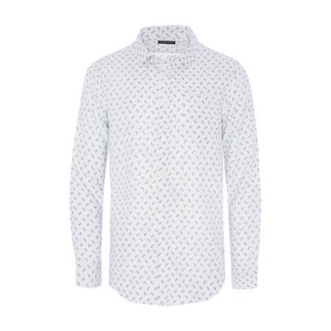 Long sleeve all over printed shirt - MSH PB475PAISLEY