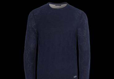 Crew neck jacquard jumper. - MK 273SPECTRA