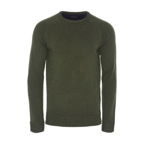 Crew neck jumper with all over nepp detail. - MK 162IONIC