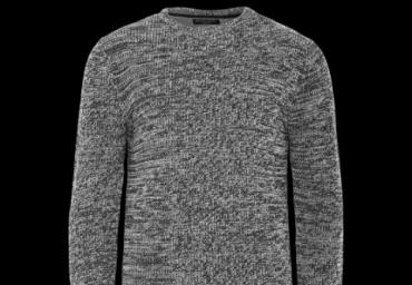 Crew neck twisted jumper - MK 230NEUTRON