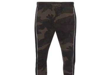 All over camo printed pant with black side panel. - MTR CUBAN