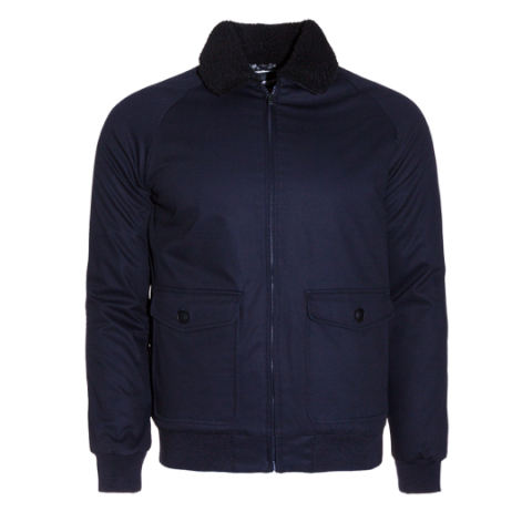 Bonded jacket with sherpa at collar. - MJK HANNINGTONP