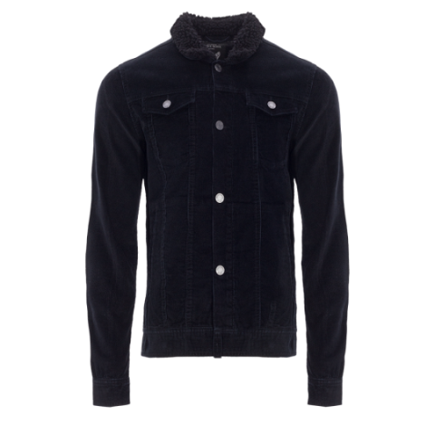Cord jacket with sherpa collar. - MJK PRESTWICH