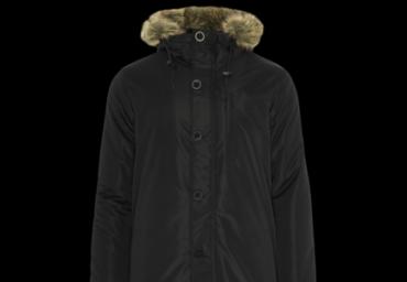 Hooded parka with fake fur trim. - MJK CHEETAH1