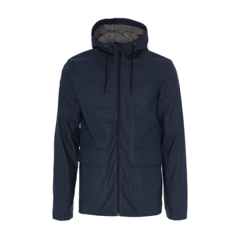 Hooded rubberised jacket with zip through. - MJK AMAGER