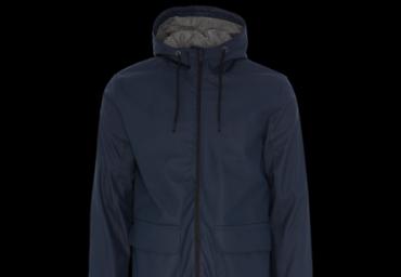 Hooded rubberised jacket with zip through. - MJK AMAGER