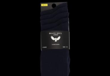 Solid colour socks (5 pcs. per pack). - MSX 450BOBBLACKB