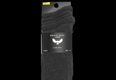 Solid colour socks (5 pcs. per pack) - MSX 450BOBGREYB
