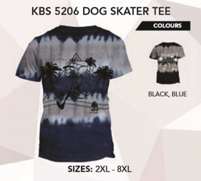 KBS 5206 DOG SKATER TEE