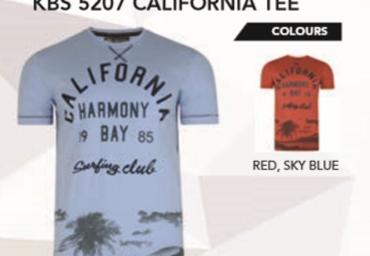 KBS 5207 CALIFORNIA TEE