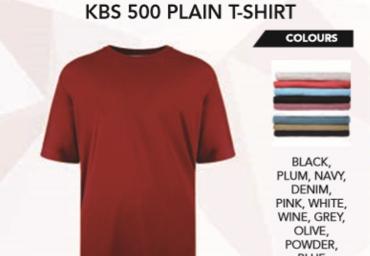KBS500 PLAIN T-SHIRT