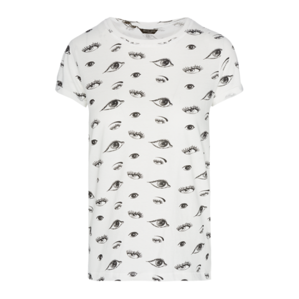 Crew neck short sleeve T-shirt with eye print. - LTS 414SPY