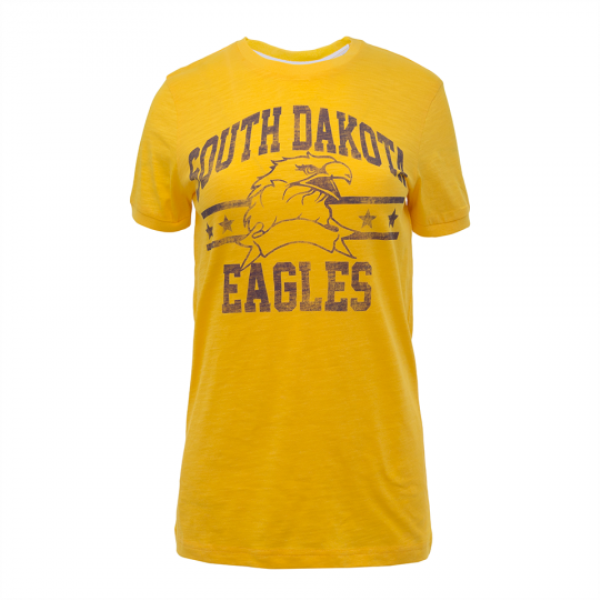 Crew neck short sleeve T-shirt with front print. - LTS 69DAKOTAR1