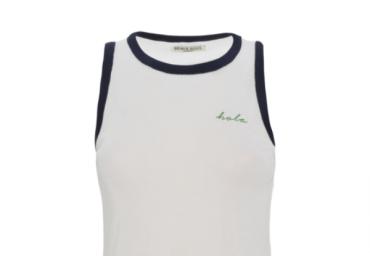 Cropped vest with colour contrast. - LV 36CHICAPKA