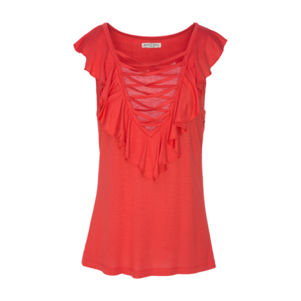 Frill neck vest - LV 69KEVAN