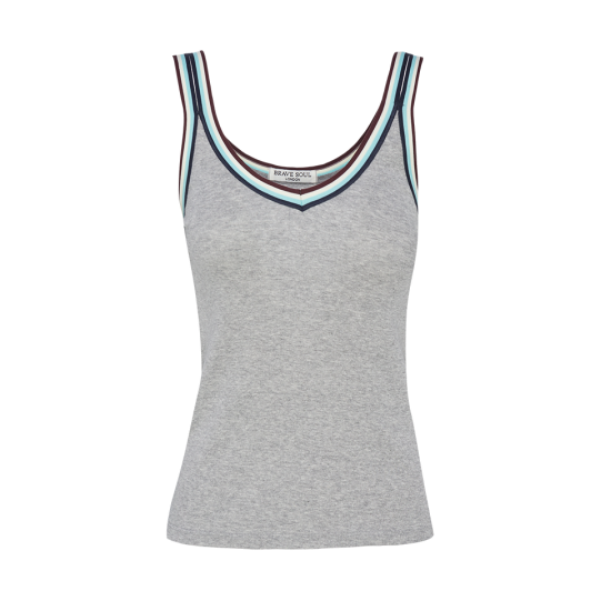 Retro vest with colour contrast. - LV 36JESSIE