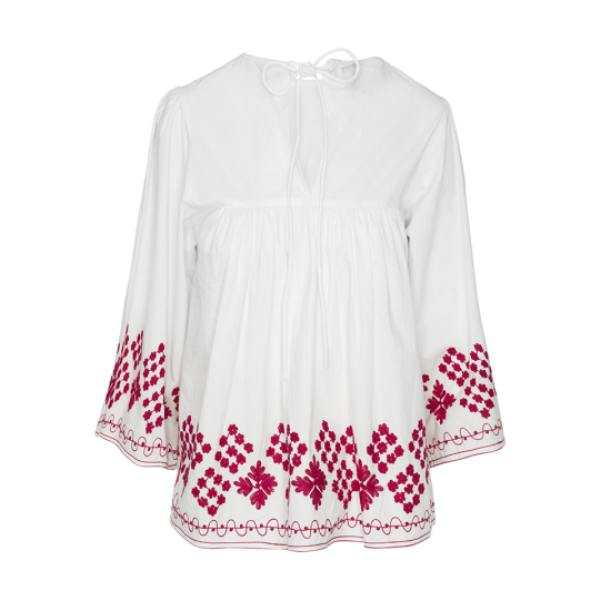 Embroidered blouse. - LWT 432BROOK