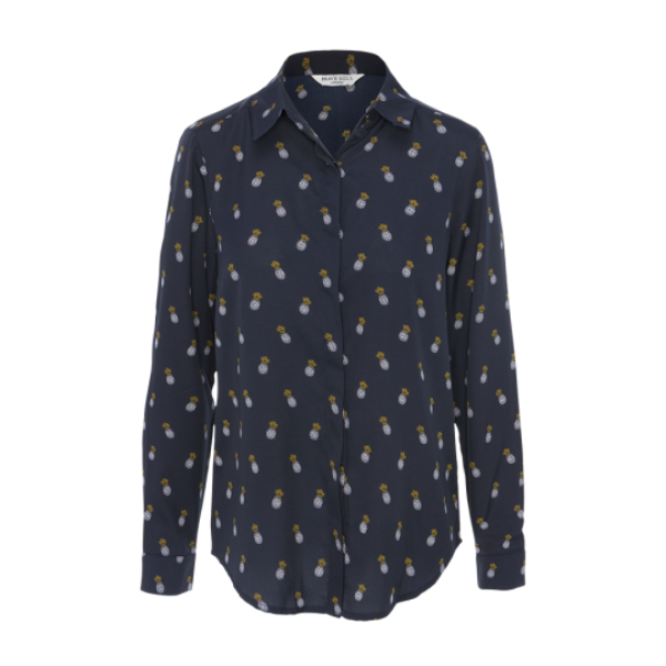 Long sleeve pineapple printed shirt. - LSH 432PINE