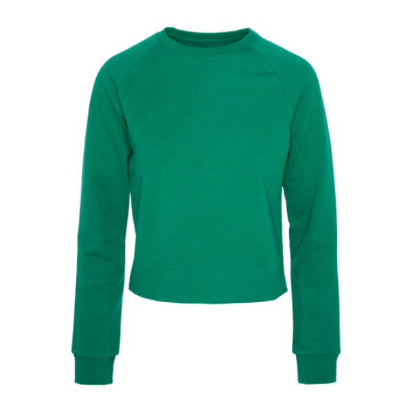 Crew neck cropped sweatshirt. - LSS 69PLUTO