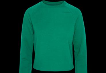 Crew neck cropped sweatshirt. - LSS 69PLUTO