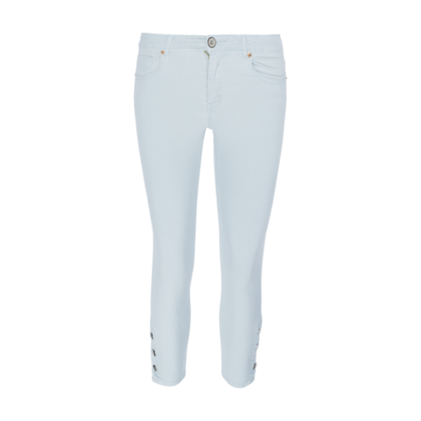 Cropped jean with 5 pockets and popper detail. - LJN 272CAMILLEBU