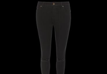 Ripped knees skinny jeans. - LJN 503JENNYBLK