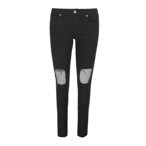 Skinny jean with detail at knee. - LJN 272FAITH