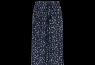 Cropped printed trouser. - LTRW 432PEACOCK