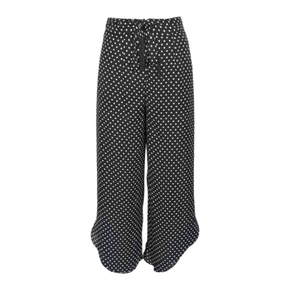Wide leg spot printed pant. - LTRW 225RIO