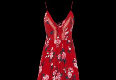 All over printed strappy woven dress. - LDRW 225LULA