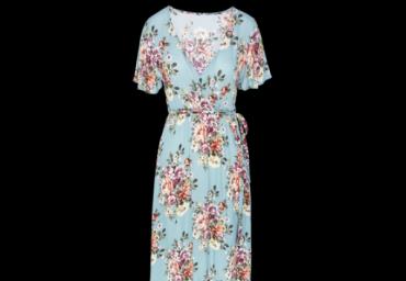 All over printed wrap maxi dress - LDRW 272LILLI