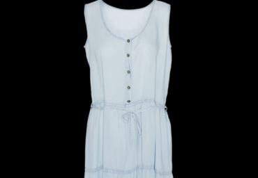 Button through dress with belt. - LDRW 335INDIE