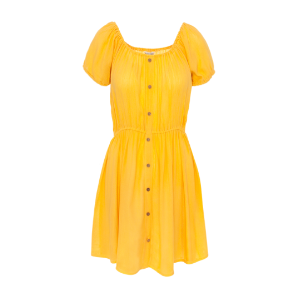 Button through short sleeve dress. - LDRW 117VITA