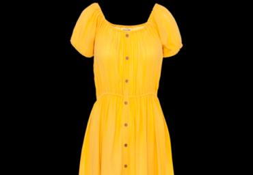 Button through short sleeve dress. - LDRW 117VITA