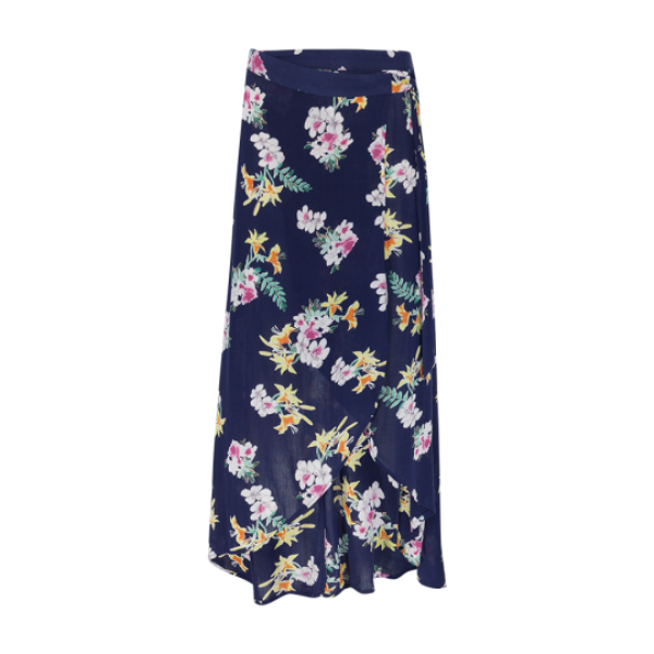All over printed wrap skirt - LSKW 432GERBERA