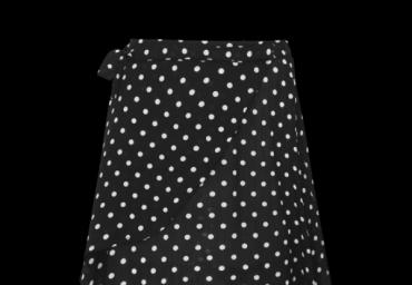 All over spot printed wrap skirt. - LSKW 225SPOT