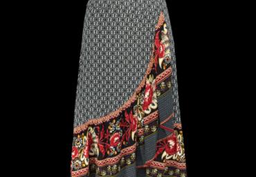 Assymetric printed maxi dress. - LSKW 491LIZZIE