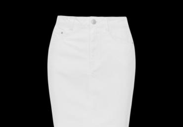 Denim skirt. - LSKD 494BRETTWHT
