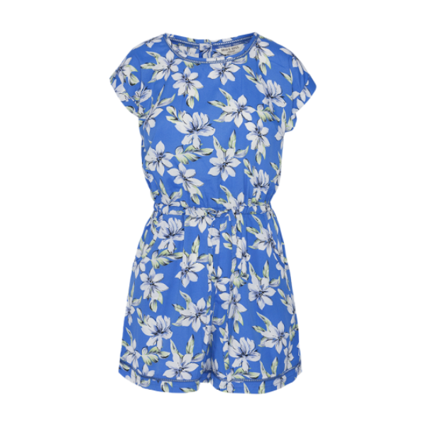 All over printed playsuit with lace detail. - LPSW 117LENORE
