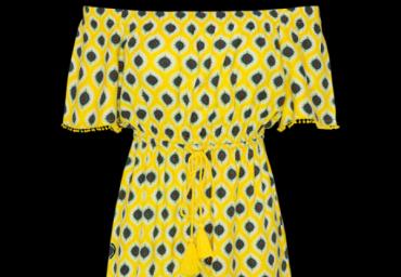 Bardot playsuit - LPSW 432MARIGOLD