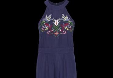 High neck embroidered playsuit. - LPSW 432EAST