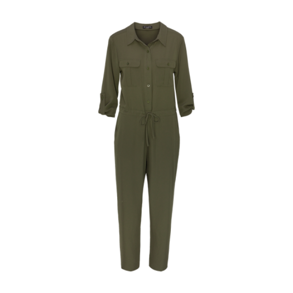 Long sleeve long lenth jumpsuit - LPSW 225SAFARI