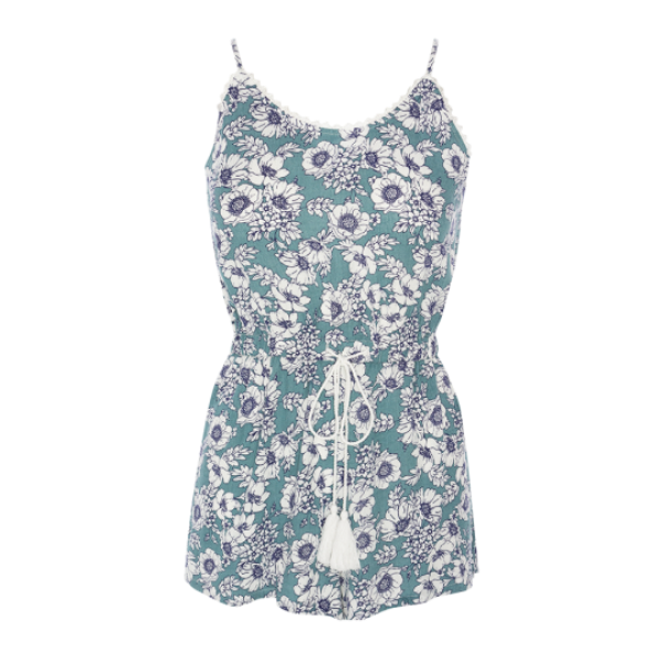 Strappy floral printed playsuit. - LPSW 272MAYER
