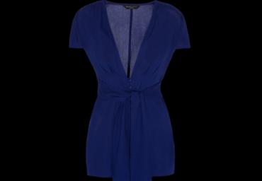 V neck short sleeve playsuit with button detail. - LPSW 333GARDEN