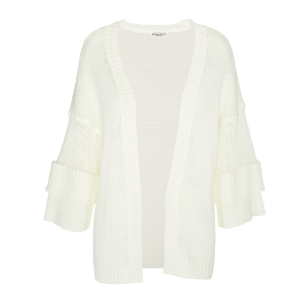Cardigan with double frill at sleeves. - LK 250JAPPY