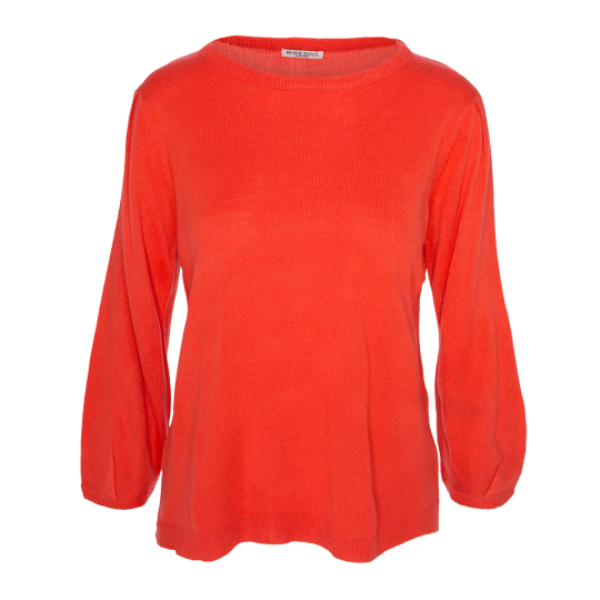 Crew neck balloon sleeve jumper. - LK 250BALLOONYB