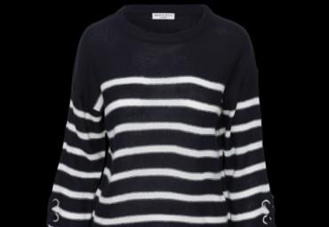 Flared sleeve Jumper with lace up sleeve detail. - LK 248FRENCHIE